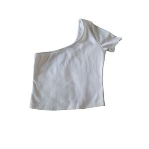 Women's Mixed Threads Crop Top off the shoulder Blouse Size S